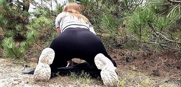  Outdoor Masturbation in the Forest from a Hot Babe with a Tasty Ass